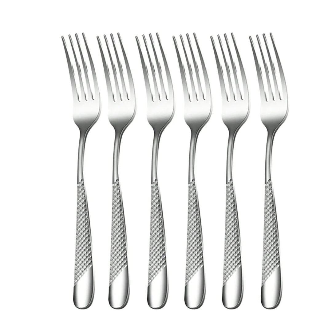 Conjunto de Talheres Prata em Aço Inoxidável 30 Peças Luxo