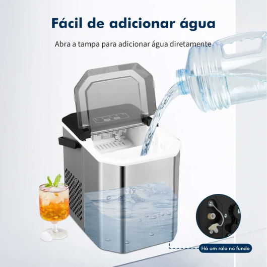 (PROMOÇÃO BLACK FRIDAY) Smartice - Maquina de Gelo Portátil - 1 Ano de Garantia