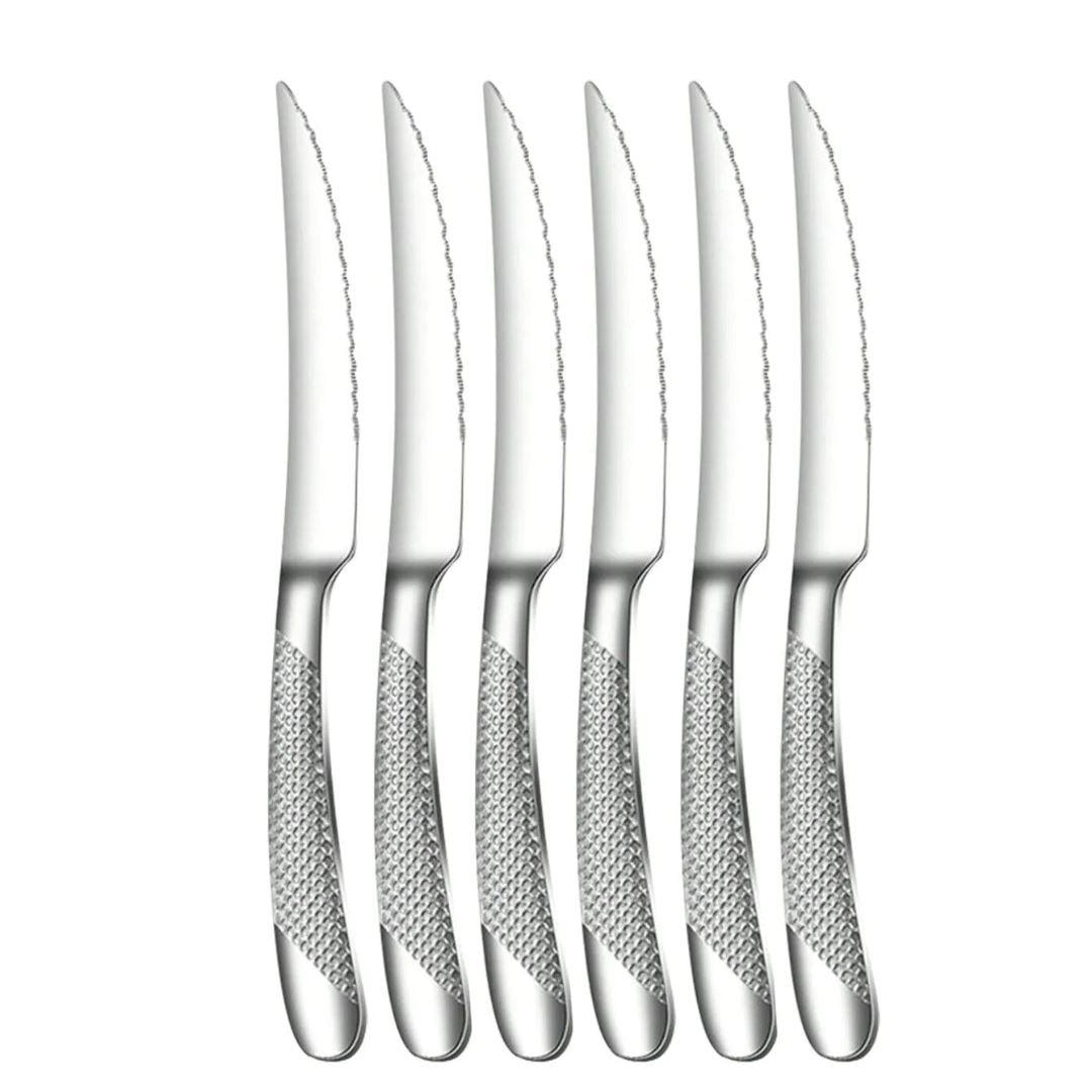 Conjunto de Talheres Prata em Aço Inoxidável 30 Peças Luxo