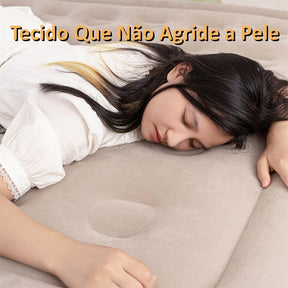 Colchão Inflável Queen Casal Cama De Campanha Bomba Inflável Com Bateria De Lítio Integrada JOYFOX - 1 ANO DE GARANTIA